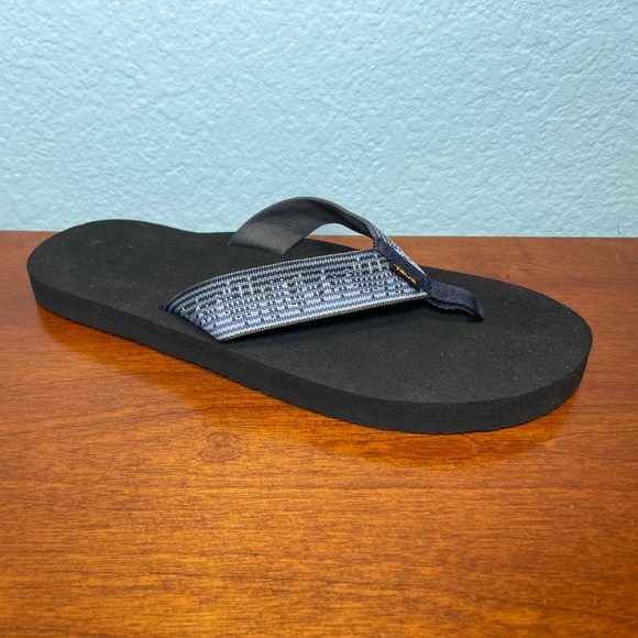 Teva Other - Mens Teva Mush II Flip Flops #4168 Blue Black Sz 12 Nice Sandals! Blue Black